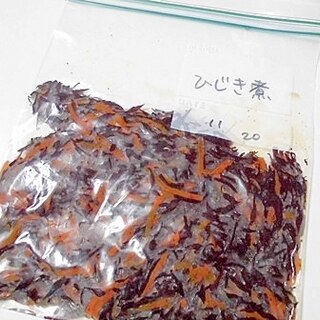 お弁当用に冷凍保存　☆　ひじきの炒め煮